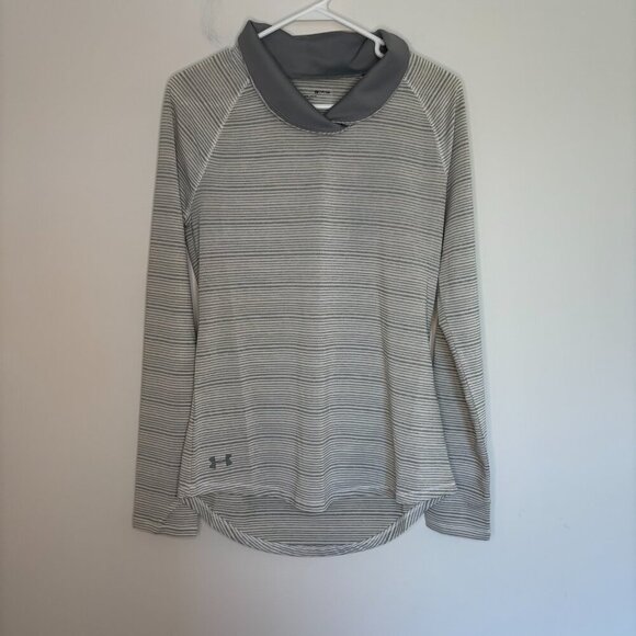 UNDER ARMOUR NEW Zinger Pullover Womens S White Gray Stretch - Picture 7 of 9